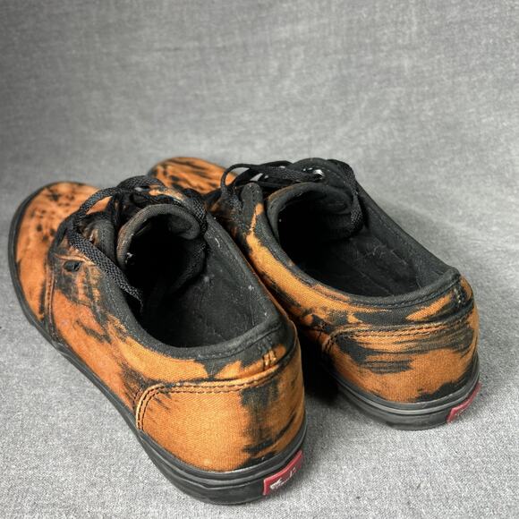 Vans Womens 9 Mens 7 Orange Black Tie Dye Lace Up omfort Shoes - Picture 4 of 10